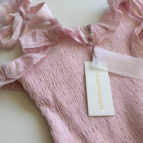 LoveShackFancy Pink Ruffle Dress - Picture 10 of 11
